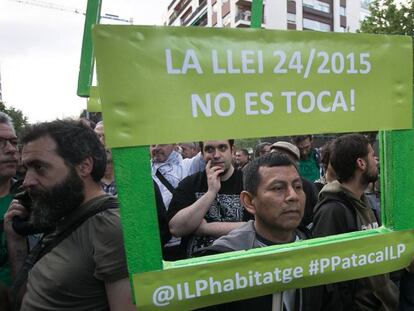 Asistentes a la convocatoria en Barcelona.