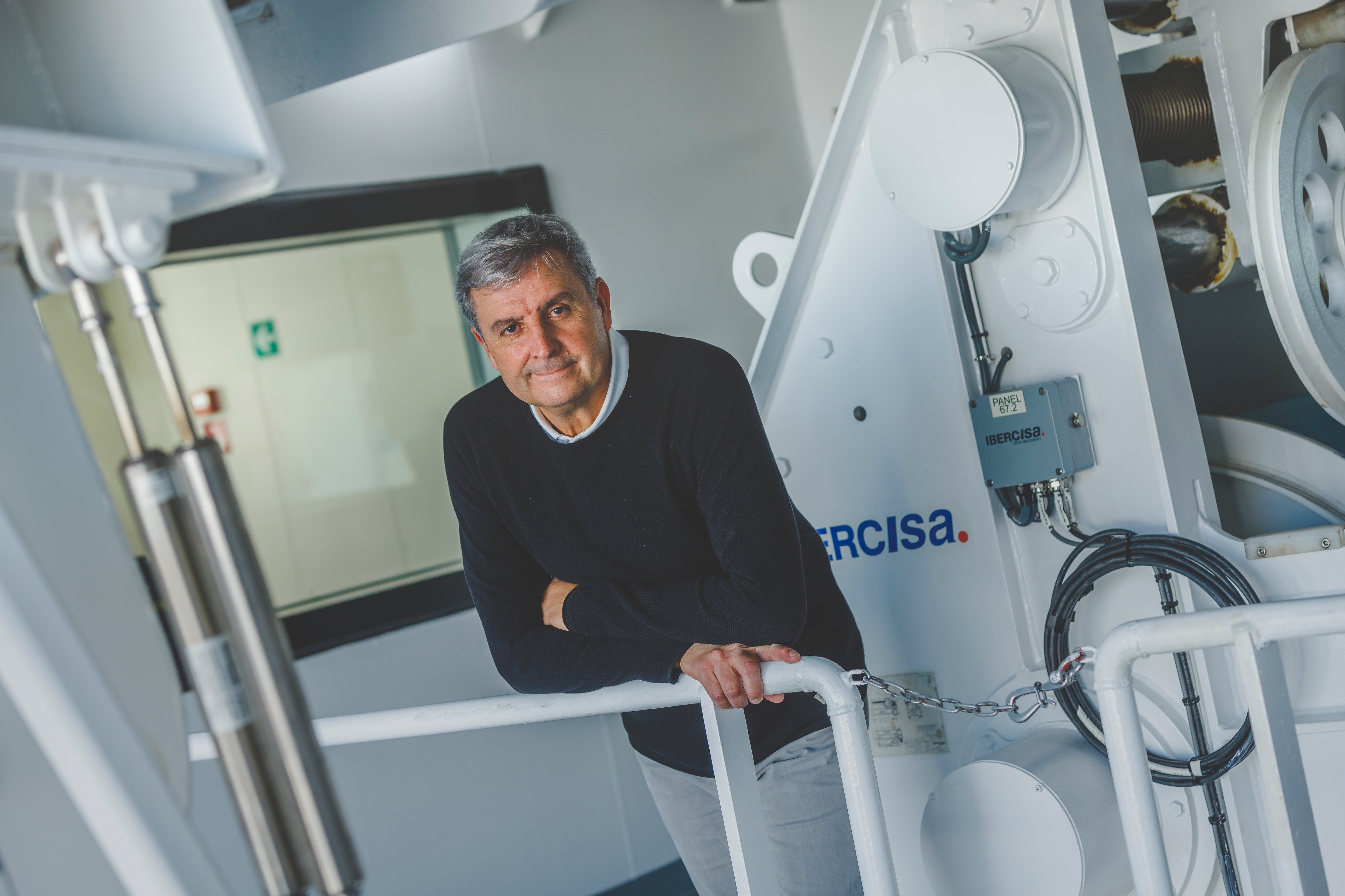 Jordi Sorribas, jefe de la Unidad de Tecnología Marina del CSIC, en el 'Odón de Buen'. 