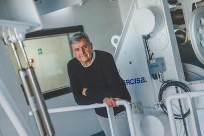 Jordi Sorribas, jefe de la Unidad de Tecnologa Marina del CSIC, en el 'Odn de Buen'. 