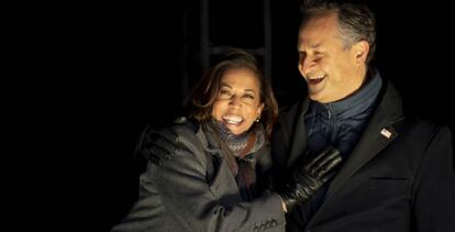 Kamala Harris y su esposo, el abogado Douglas Emhoff.