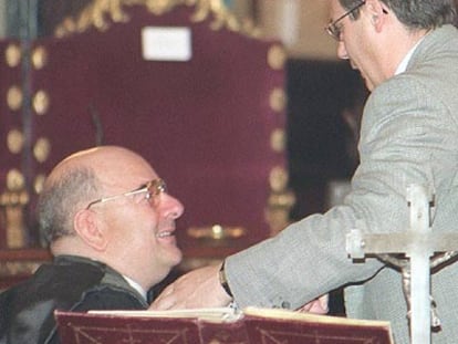 Eduardo Fungairiño y Baltasar Garzón, en una imagen de archivo.