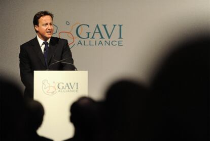 David Cameron, durante una conferencia de prensa celebrada ayer en Londres.