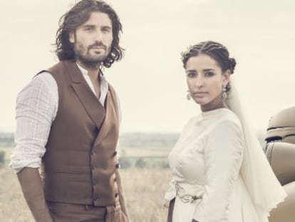 Los actores Álex García e Inma Cuesta en un fotograma de 'La novia'.