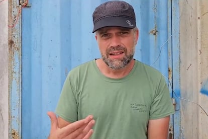 Raúl Incertis, el médico español que ha logrado salir de Gaza este miércoles, en una captura de un vídeo del 29 de octubre.