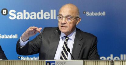 Josep Oliu, presidente de Sabadell, en una imagen de archivo.