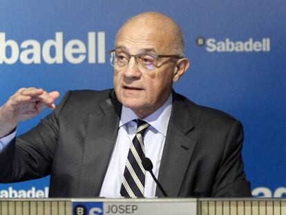 Josep Oliu, presidente de Sabadell, en una imagen de archivo.
