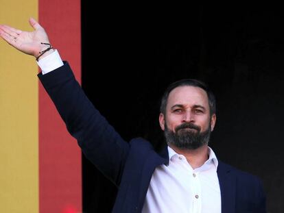 El líder de Vox, Santiago Abascal.