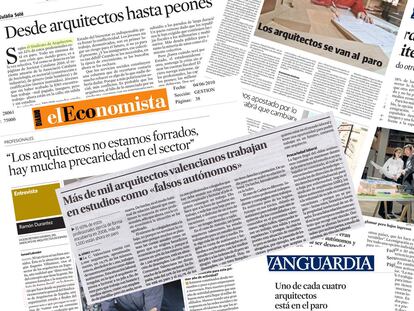 Arquitectos: 71% en precario