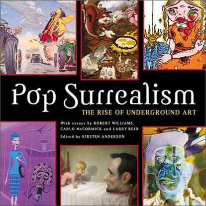 Portadas de varios libros consagrados al fenómeno del surrealismo pop.