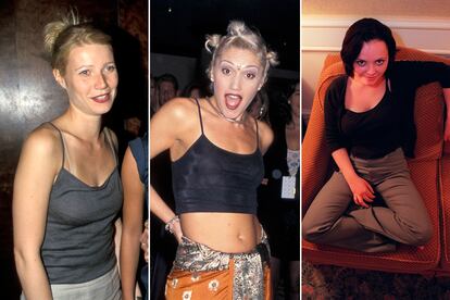 Gwyneth Paltrow, Gwen Stefani y Christina Ricci, tres iconos de la moda de los noventa que también llevaron la prenda.