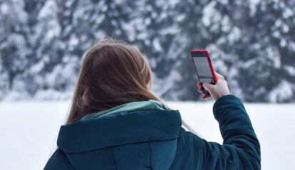 Disfruta de la nieve con tu smartphone.