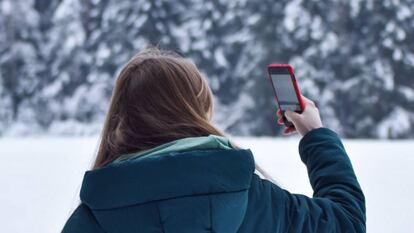 Disfruta de la nieve con tu smartphone.