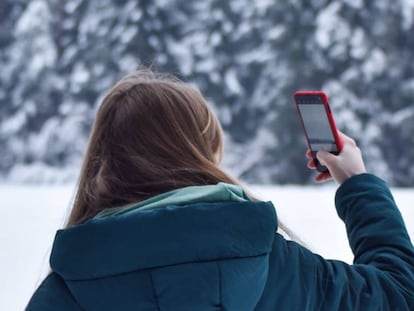 Disfruta de la nieve con tu smartphone.