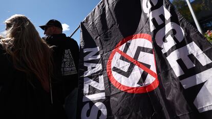 Manifestación contra AfD celebrada el 27 de abril en Donaueschingen (Alemania).