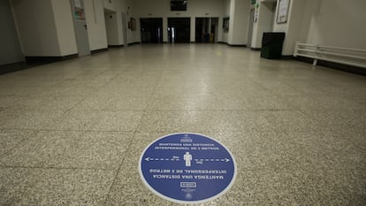 Interior de la Faculdad de Ciencias Biológicas de la UCM, en Madrid.