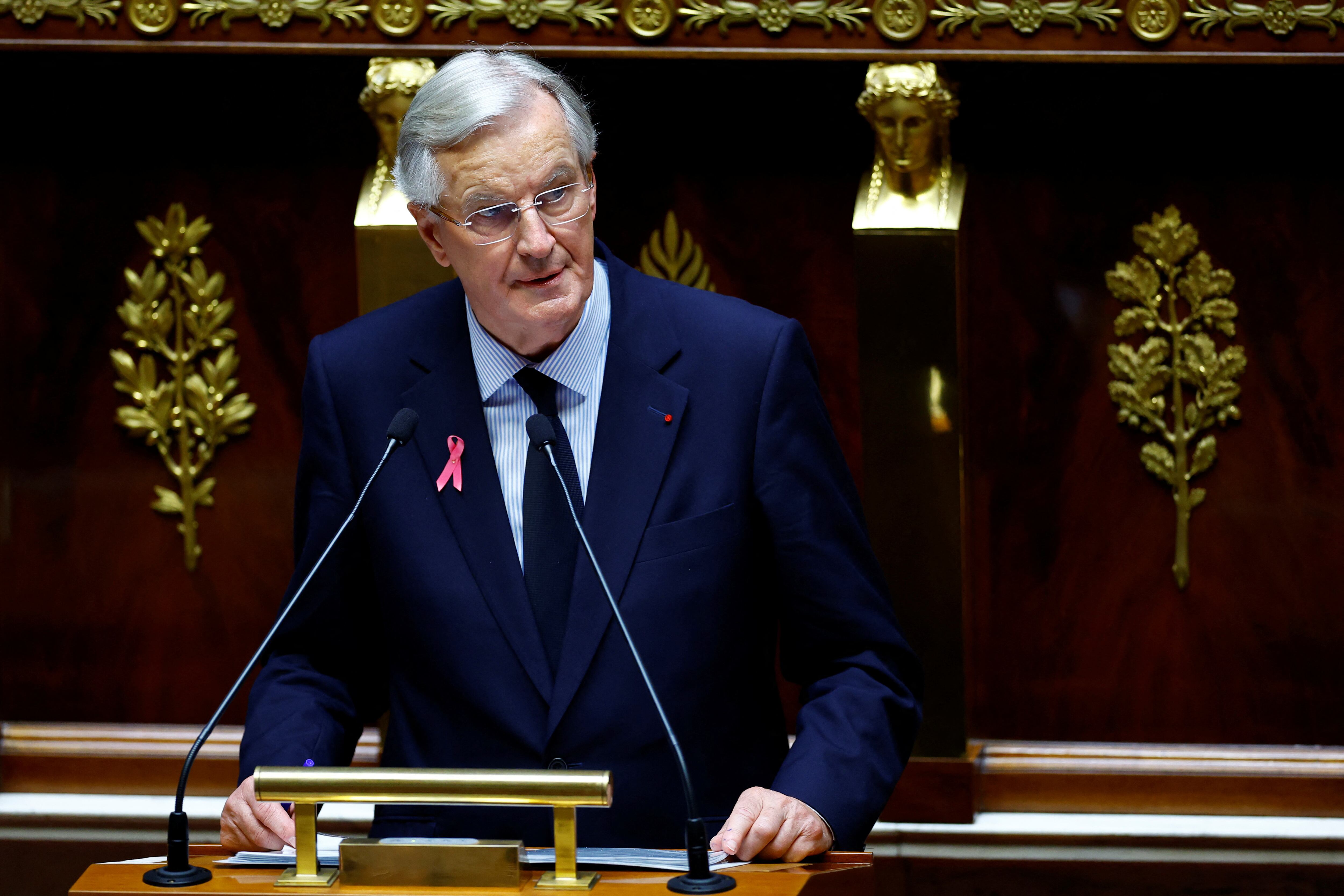 Michel Barnier: “Una espada de Damocles pesa sobre Francia”