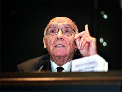 José Saramago, en Barcelona.