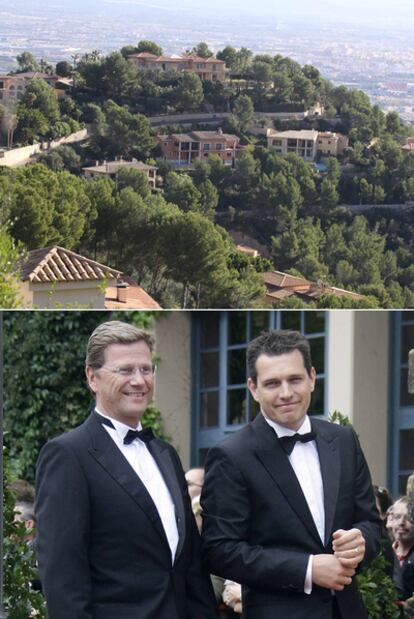 Son Vida, donde está la casa de Westerwelle (izquierda) y su marido.