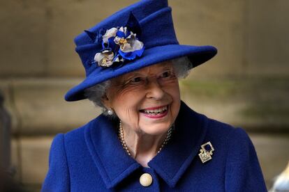 Isabel II en la abadía de Westminster (Londres), el pasado 12 de octubre.