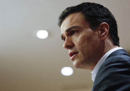 Socialist Party secretary general Pedro Sánchez.