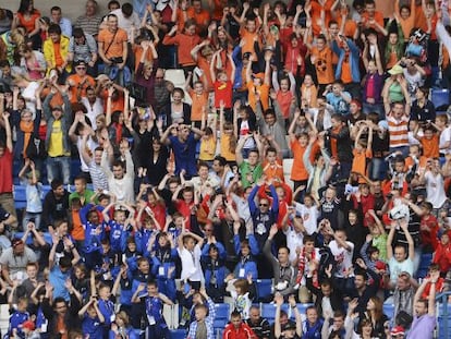 Aficionados en un entrenamiento de Holanda