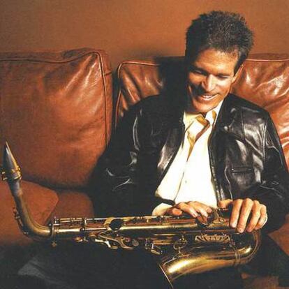 El saxofonista de jazz estadounidense Dave Sanborn.