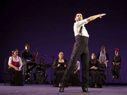 Flamenco dancer Carlos Rodr&iacute;guez performing &#039;Gala flamenca&#039; in London. 