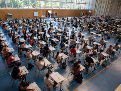 Vista del polideportivo de la Universidad de La Rioja, en Logroño, el pasado 1 de junio.