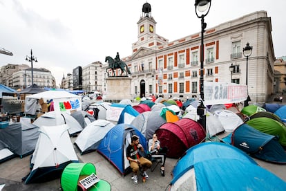 Acampada en la Puerta del Sol
