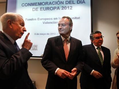 Mart&iacute;n Quir&oacute;s, Alberto Fabra y Jos&eacute; Manuel Vela.