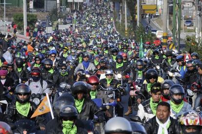 Participantes de la Caravana del Zorro