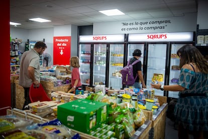 Un local de Sqrups!, el pasado martes en Madrid.