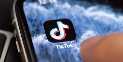 Imagen de la aplicación de TikTok en un teléfono móvil. 