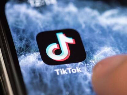 Imagen de la aplicación de TikTok en un teléfono móvil. 