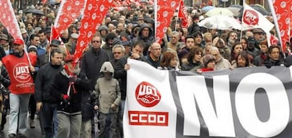 Manifestantes en Santander