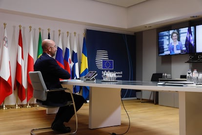 El presidente del Consejo Europeo, Charles Michel, y la presidenta de la Comisión, Ursula von der Leyen.