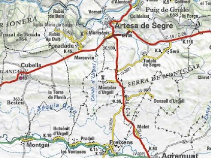 Dos morts en caure un cotxe en un ramal del Canal d’Urgell a Lleida