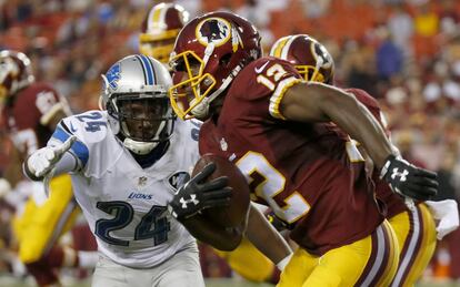 Un jugador de los Redskins de Washington.