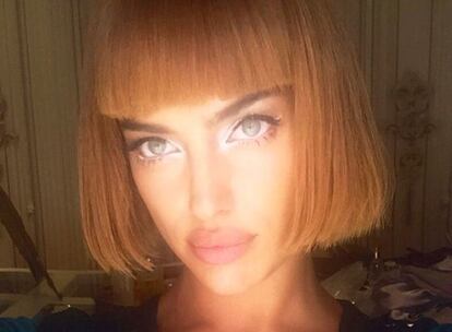 El 'selfie' de Irina Shayk en su cuenta en la red social.