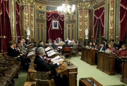 Pleno del Ayuntamiento de Bilbao.