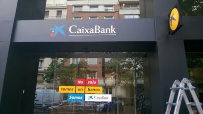 Antigua oficina de Barclays en la calle de Vel&aacute;zquez de Madrid. 