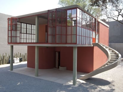 La Casa O'Gorman, en la Ciudad de México, recién rehabilitada.
