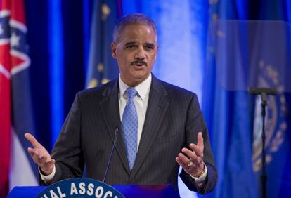 Eric Holder en el evento anual de fiscales generales que ha tenido lugar en Washington