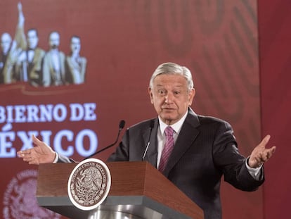 López Obrador, en la conferencia de prensa de este miércoles.