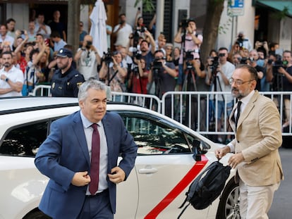 El exsecretario de organización del PSOE Santos Cerdán a su llegada al Tribunal Supremo en Madrid el pasado 30 de junio.