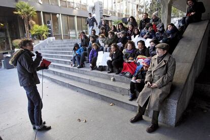 Silvia, estudiante del máster en formación al profesorado en filosofía de la UCM, ha manifestado que "los recortes están transformado la educación pública en un sistema elitista debido a las altas tasas".