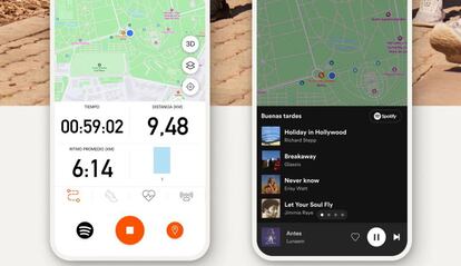 Strava con Spotify integrado