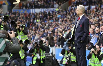 Ars&eacute;ne Wenger antes del partido del pasado fin de semana en Brighton.