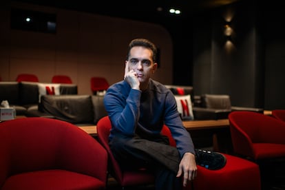 Actor Pedro Alonso at the Netflix offices in Madrid, on December 5, 2023.