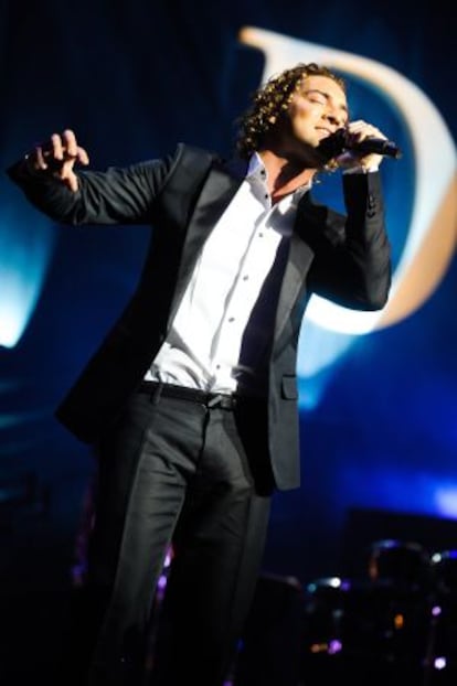 David Bisbal, durante su actuación el miércoles en el emblemático Royal Albert Hall londinense.